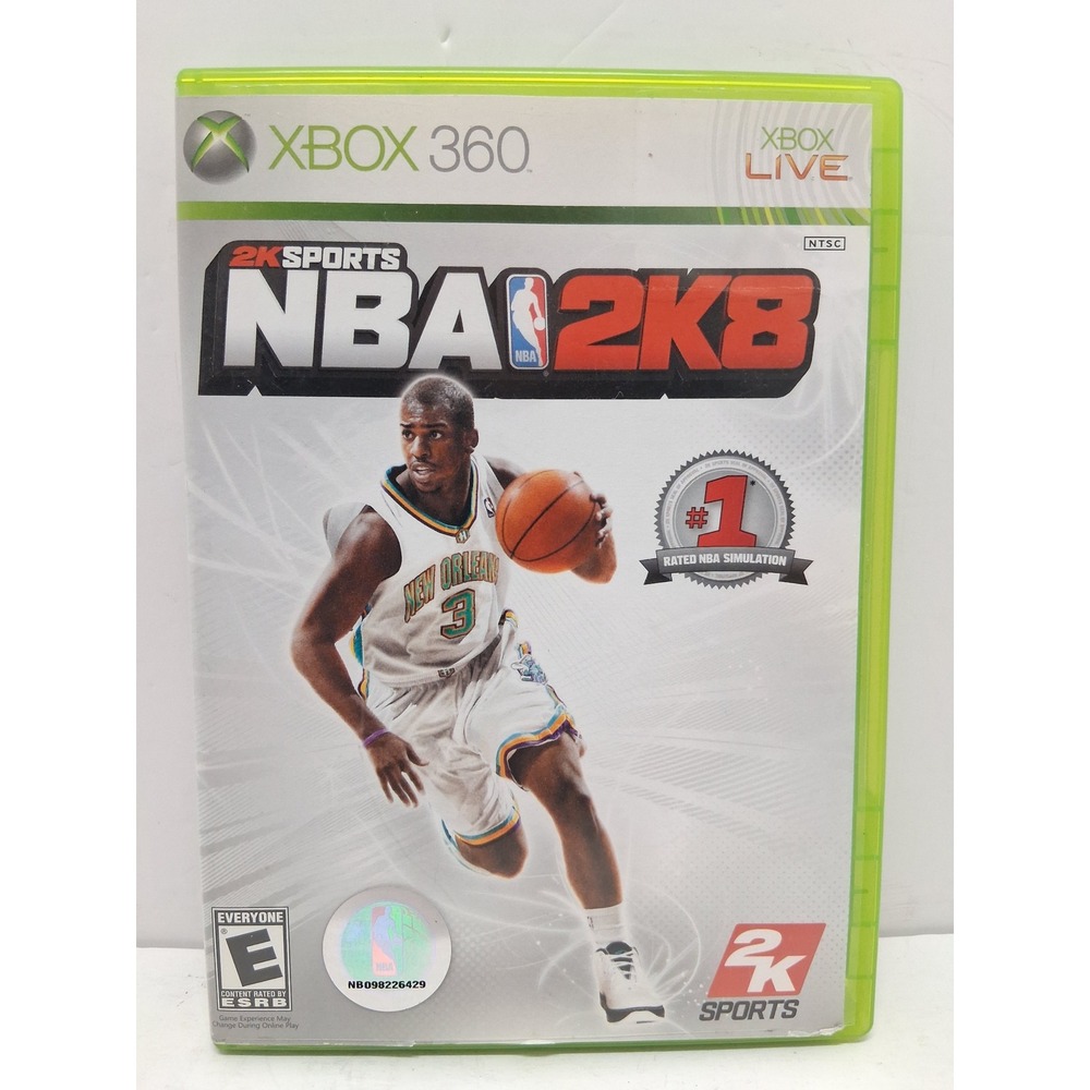 NBA 2K8 Xbox 360 2K Sports Basketball Game Chris Paul Complete CIB NTSC